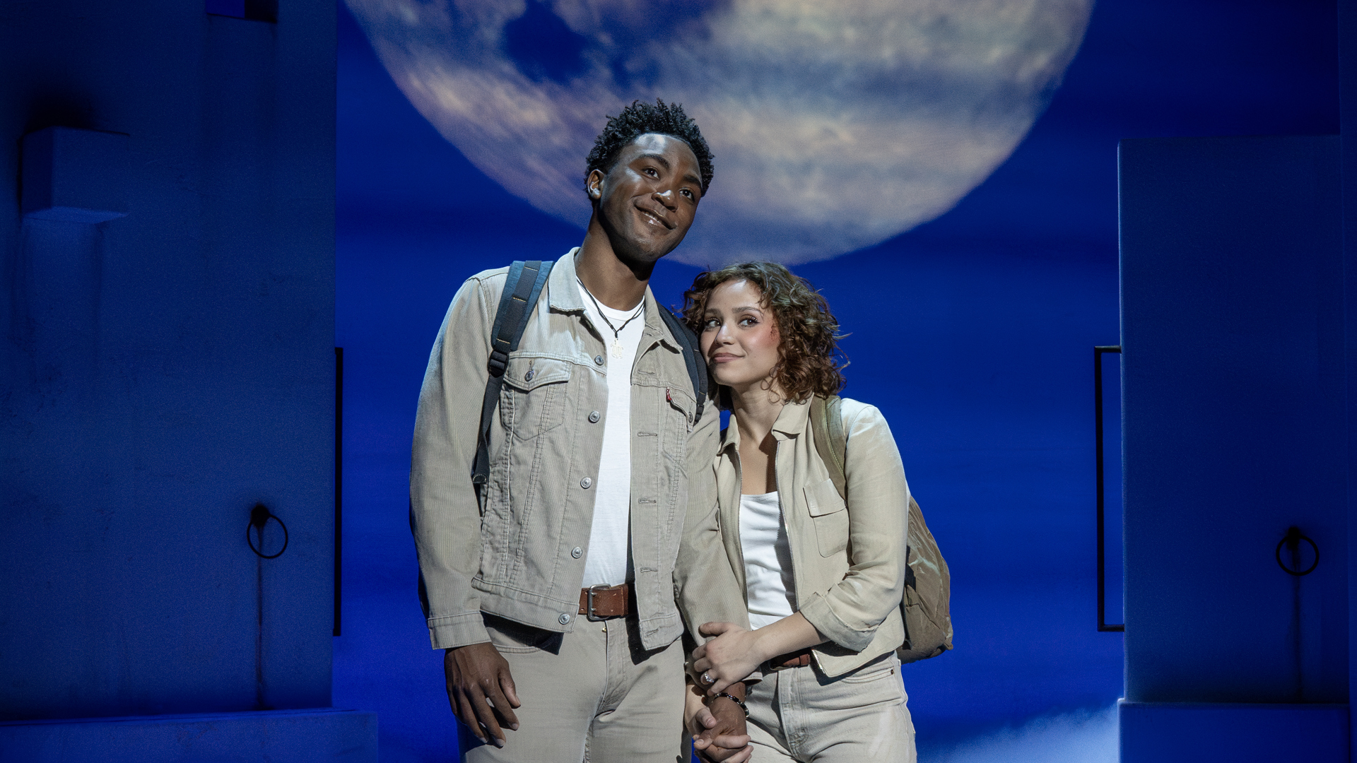 Grant Reynolds and Juliette M. Ojeda in the Play MAMMA MIA