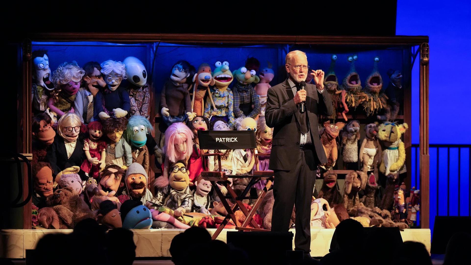 production photo of puppet up